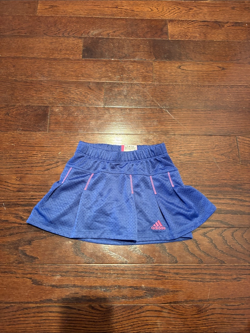 adidas Blue Girls' Athletic Skirt with Pink Details